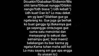 Story wa(sindiran buat cewek yang pernah mengabaikan kita