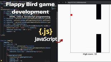 Flappy bird game development [ HTML, CSS & JS ] programming | ASMR Programming | No Talking