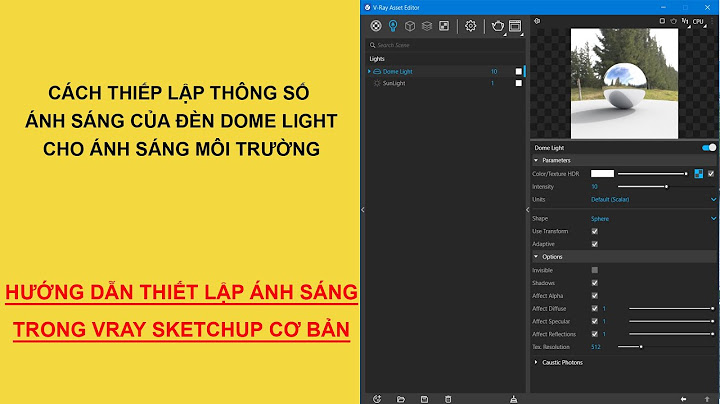 Cách sử dụng HDRI trong Sketchup