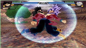 SSJ 4 Gohan and SSJ 4 Trunks Fusion BT3 Mod