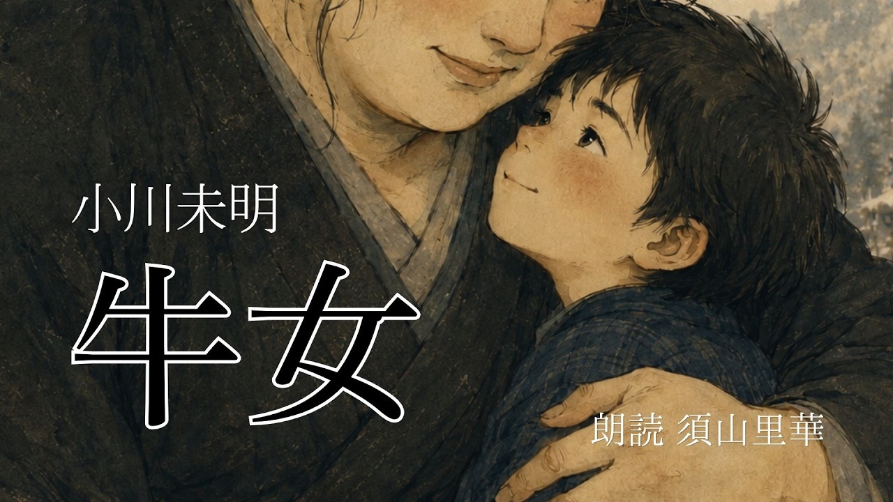【朗読】小川未明「牛女」朗読・須山里華(字幕・画像つき)
