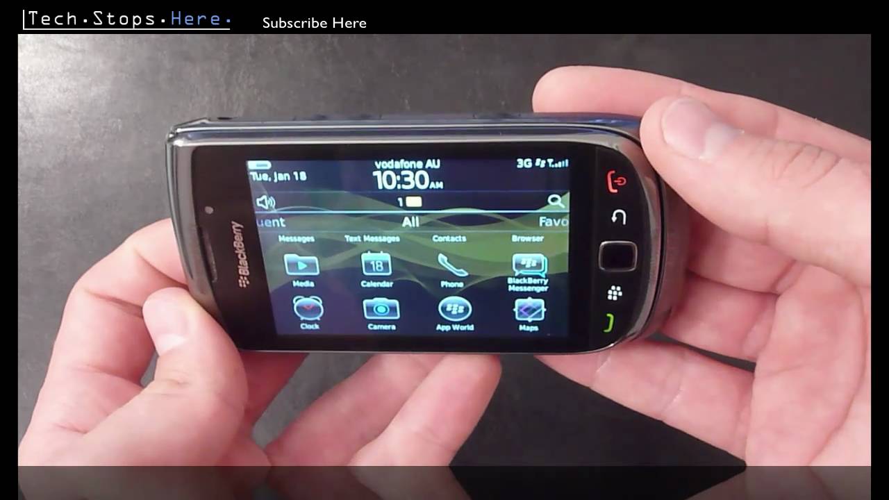 Review: BLACKBERRY TORCH 9800 cell (mobile) phone - YouTube