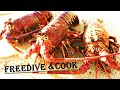 Diving secret spot for lobster in california