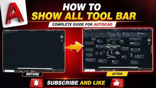 How to Show All Toolbars in AutoCAD | Complete Guide (2026 Updated) | autocad missing toolbar fix