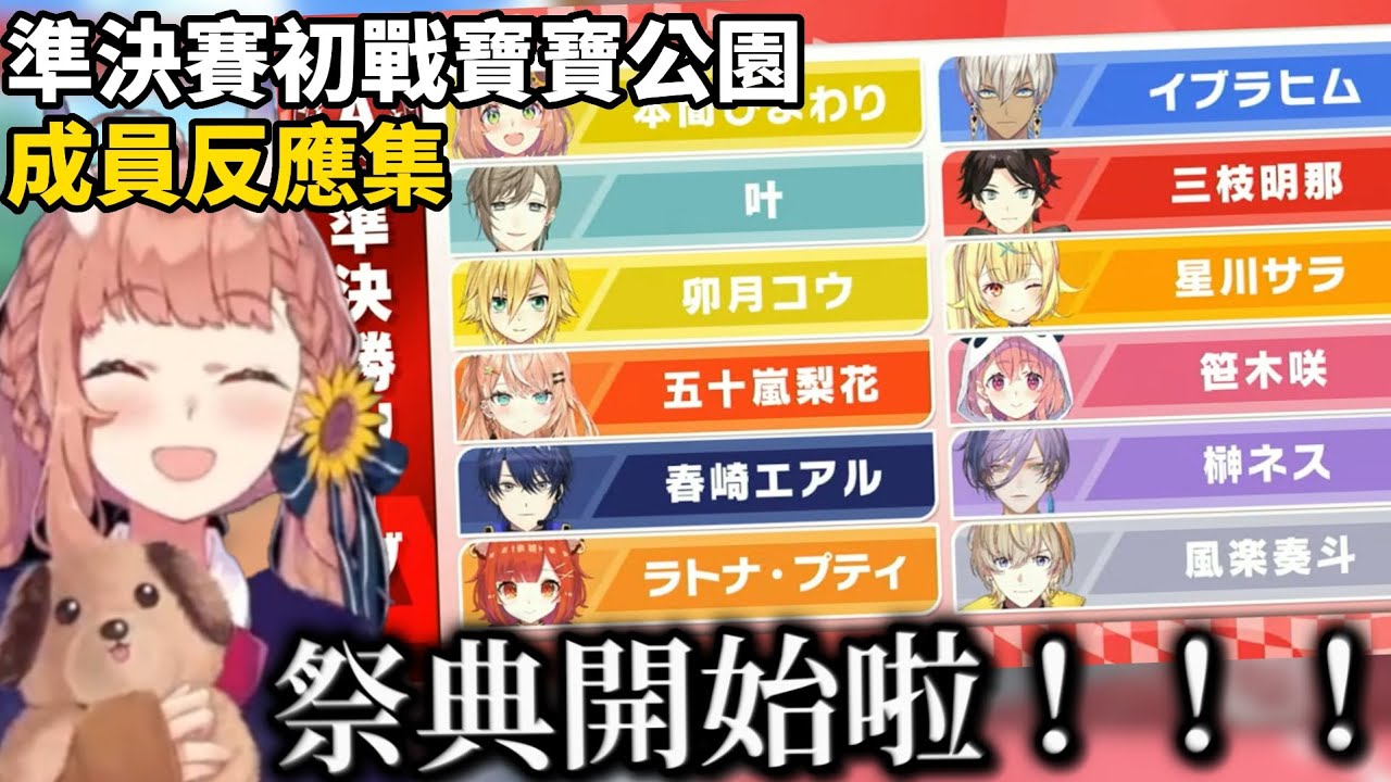 【彩虹社 中文】準決賽初戰便碰上運氣賽道？哀聲連連的成員反應集【にじさんじ切り抜き/本間ひまわり】【#マリカにじさんじ杯】