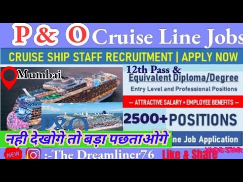 p&o cruises engineering jobs