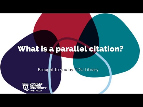 What is a parallel citation? (CDU Law Students)