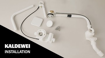 Waste fittings for bathtubs | Installation | KALDEWEI