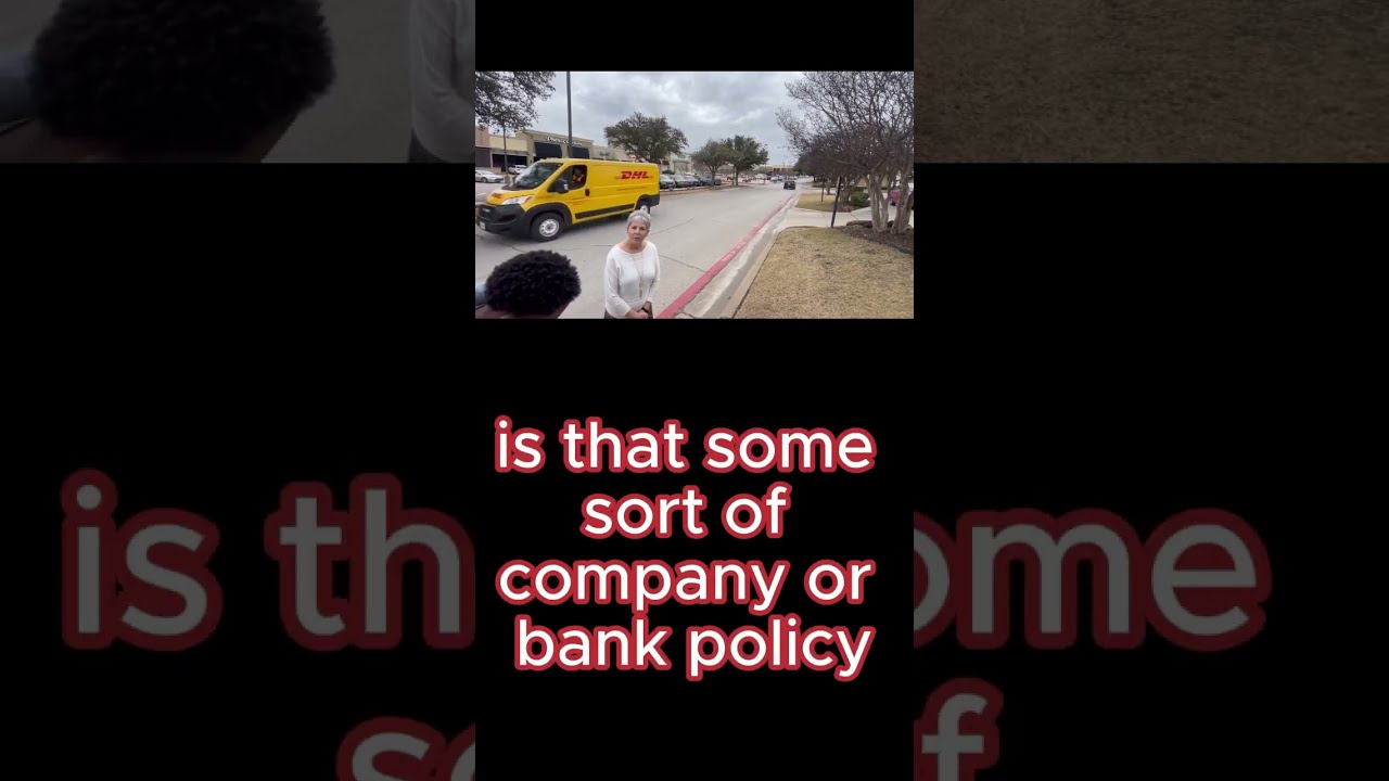 KAREN TELLS ME I CANT FILM THE BANK!  #publicorder #1aauditor #police  #cops #firstamendmentaudit
