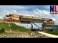 Massive Bridge Construction With Heavy Duty Machines - Amazing Prefabricated Beams Assembly Process