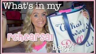 Whats In My Rehearsal Bag? Cassidy Rae Gaiter