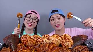 Spicy Seafood Boil Octopus Shrimp Cooking & Mukbang DONA