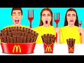 大・中・小フードチャレンジ | 面白い食べ物の状況 Fun Challenge