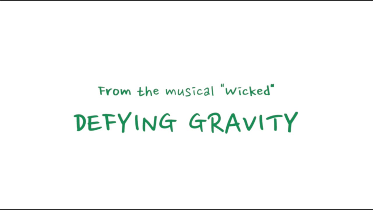 [MR/원키] Defying gravity 중력을 넘어서 (뮤지컬 