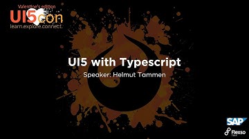 UI5 with Typescript - Helmut Tammen