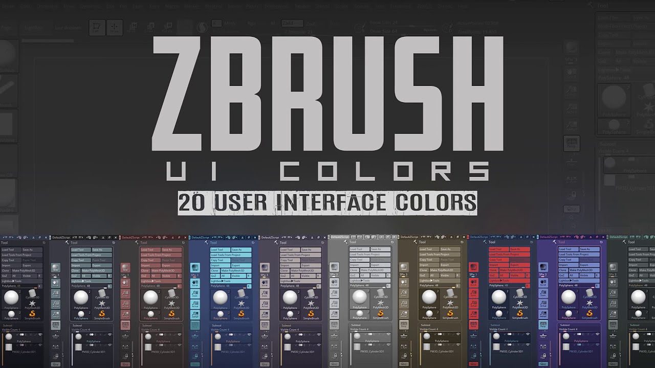 clear zbrush palette