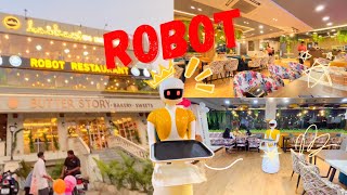 Robot restaurant in Lucknow The Yellow House | रोबोट रेस्टोरेंट लखनऊ यूपी का पहला रेस्टोरेंट 😍Vlog