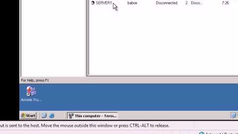terminal services reset