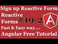 Signup With Reactive Forms | Angular Form Validation | Custom Validation | Show Message Hover P-2