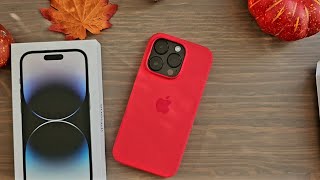 iPhone 14 Pro Silicone Case with MagSafe - (PRODUCT)RED - Apple
