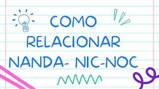 Como relacionar NANDA -  NIC - NOC correctamente