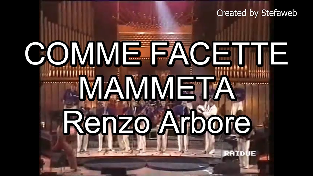 renzo arbore comme facette mammeta