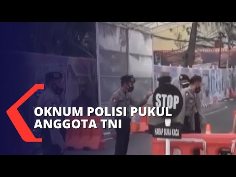 Heboh! Oknum Polisi Pukul Anggota TNI di Palembang