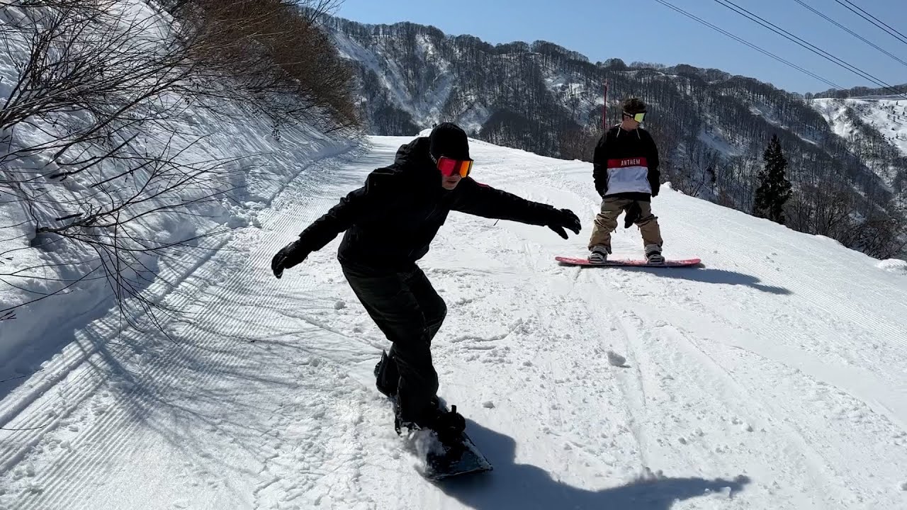 朝倉未来人生3度目のスノボ