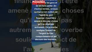 Proverbe Français - La bourse ouvre la bouche. #shorts