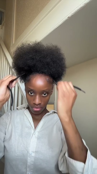  Summer High Puff Tutorial 💞 #naturalhairgoals #hairgrowth #hairstyles # ...