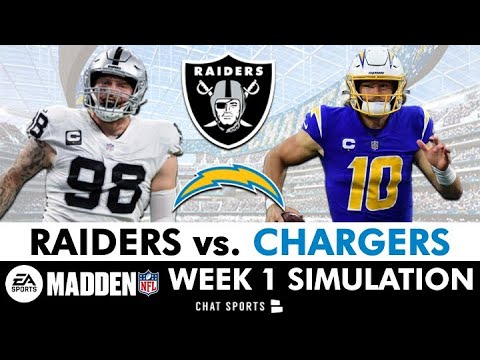 Raiders vs. Chargers Simulation Reaction For 2024 NFL Season | Raiders Week 1 (Madden 25 Rosters)