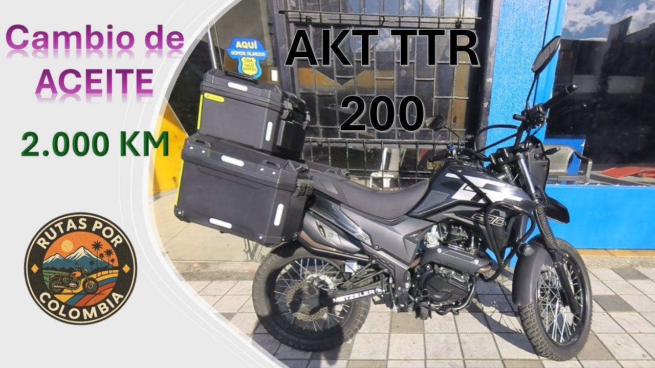 🛠️🛢️ Cambio Aceite 🔧 2️⃣0️⃣0️⃣0️⃣ km 🏍️ AKT TTR 200