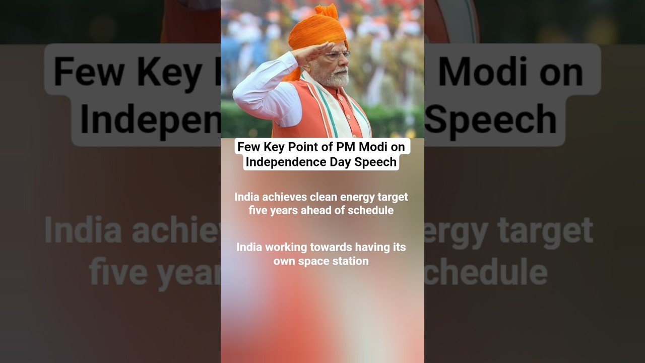 5 Key Points of PM Modi Speech