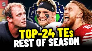 NEW Top-24 Tight End Rest of Season Rankings & Tiers | Fantasy Football 2026