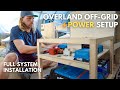 Our best offgrid camper power system yet solar  batteries  4x4 unimog offroad build 15