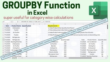 Groupby Function Tutorial in Excel