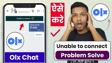 unable to connect olx chat problem solve | how to fix unable to connect in olx