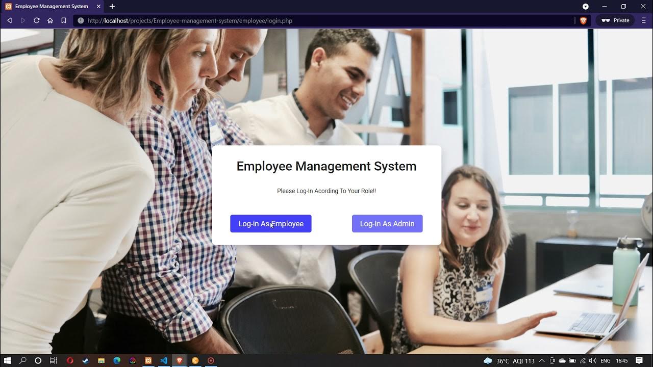 Employee Management System in PHP MySQL With Source Code | Free ...