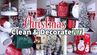 COZY CHRISTMAS CLEAN &amp; DECORATE WITH ME 2022 | CHRISTMAS DECOR | CHRISTMAS DECORATING 2022