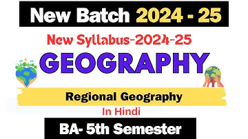 New Syllabus 2024-25 || BA 5th semester Geography new syllabus 2024-25 #newsyllabus #geography