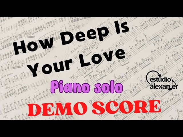 Super Partituras - How Deep Is Your Love v.11 (Desconhecido), sem