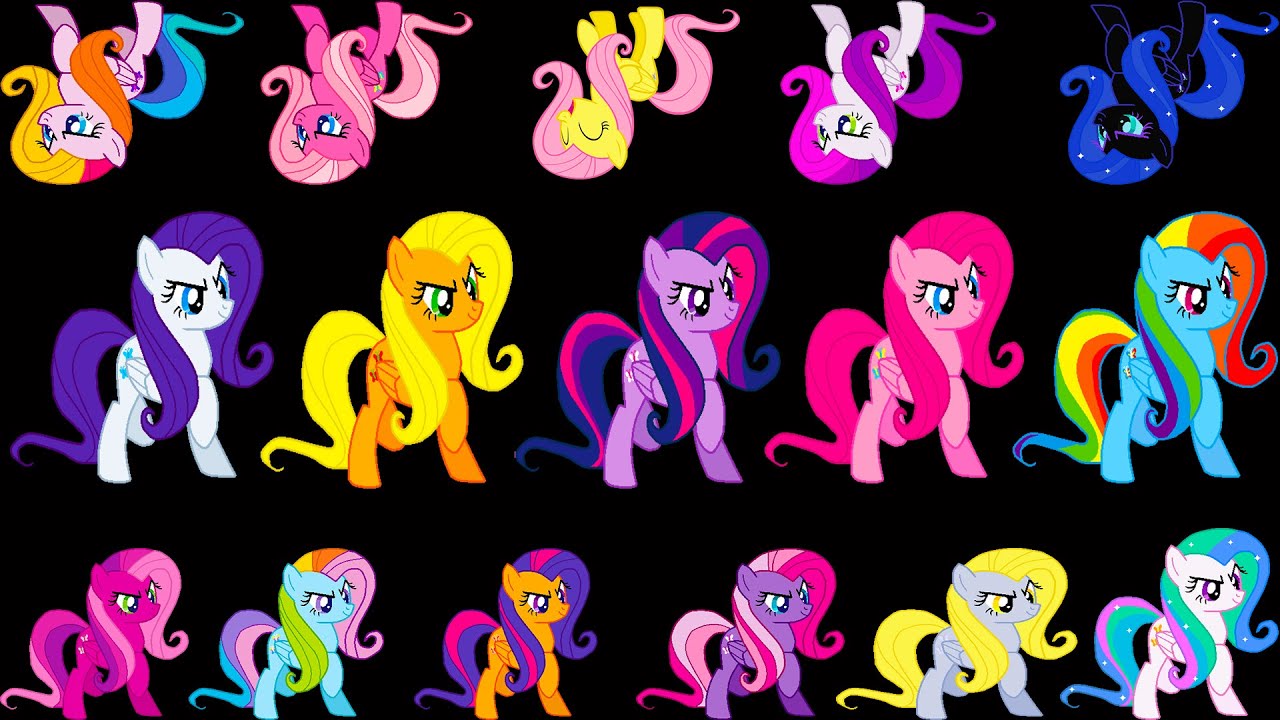 My Little Pony Swap, change colors rainbow dash, Mane 6, Color Swap, pony s...