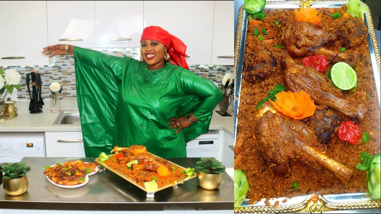 Best Benachin/Thiebou-Yapp bu Honha|Lamb-Jollof Rice||&Sauce Diaga🇬🇲🇸🇳Eid Lunch