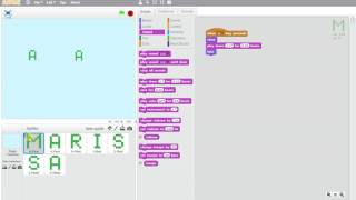 Animate your Name in Scratch: Sample 1