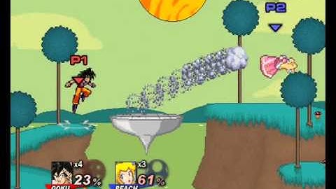 SSF2 Demo V0.7 Goku Gameplay