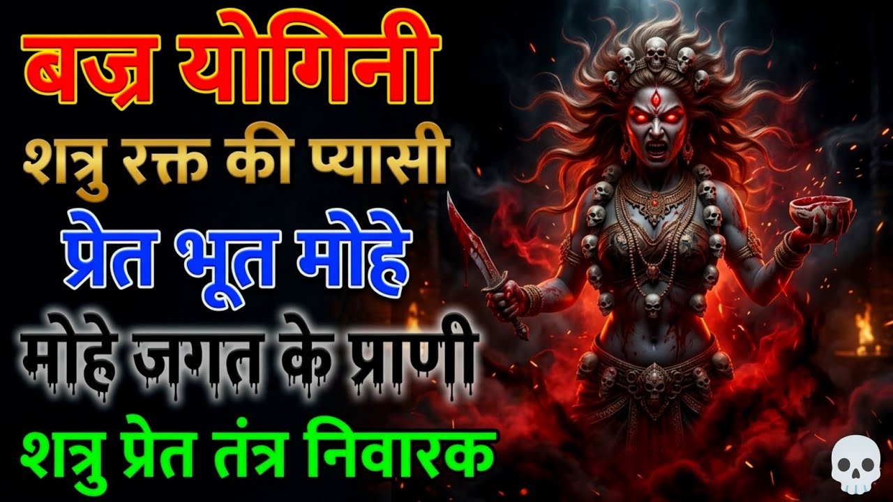 बज्र योगिनी शत्रु रक्त की प्यासी | प्रेत भूत मोहे मोहे जगत के प्राणी | शत्रु प्रेत तंत्र निवारक 
