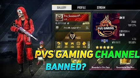 PVS GAMING CHANNEL BANNED😥😦😦😭😢
