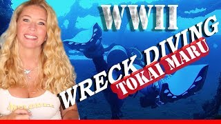 Tokai Maru!  DEEP inside The WWII Shipwreck (wreckdiving)