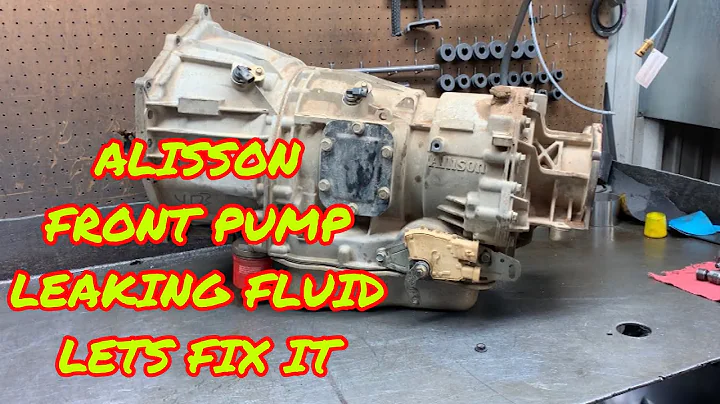 ALLISON 1000 transmission fluid leaking out of the...