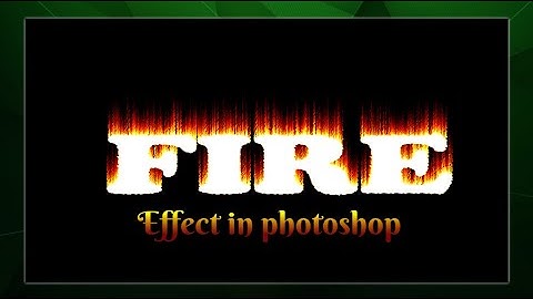 Fire text effect in photoshop | Photoshop tutorial | @knowledge551
